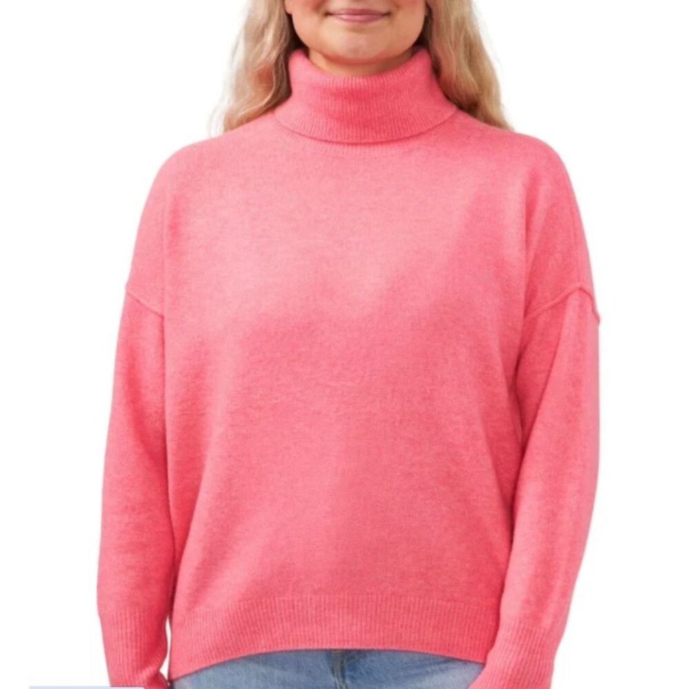 Vince Camuto Small NWT pop pink sweater turtleneck